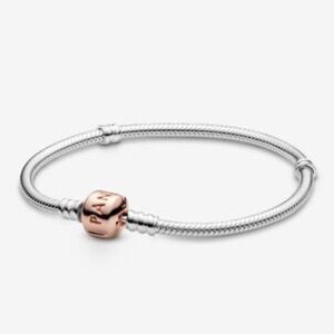 Pandora Elegant Silver and Rose Gold Bracelet